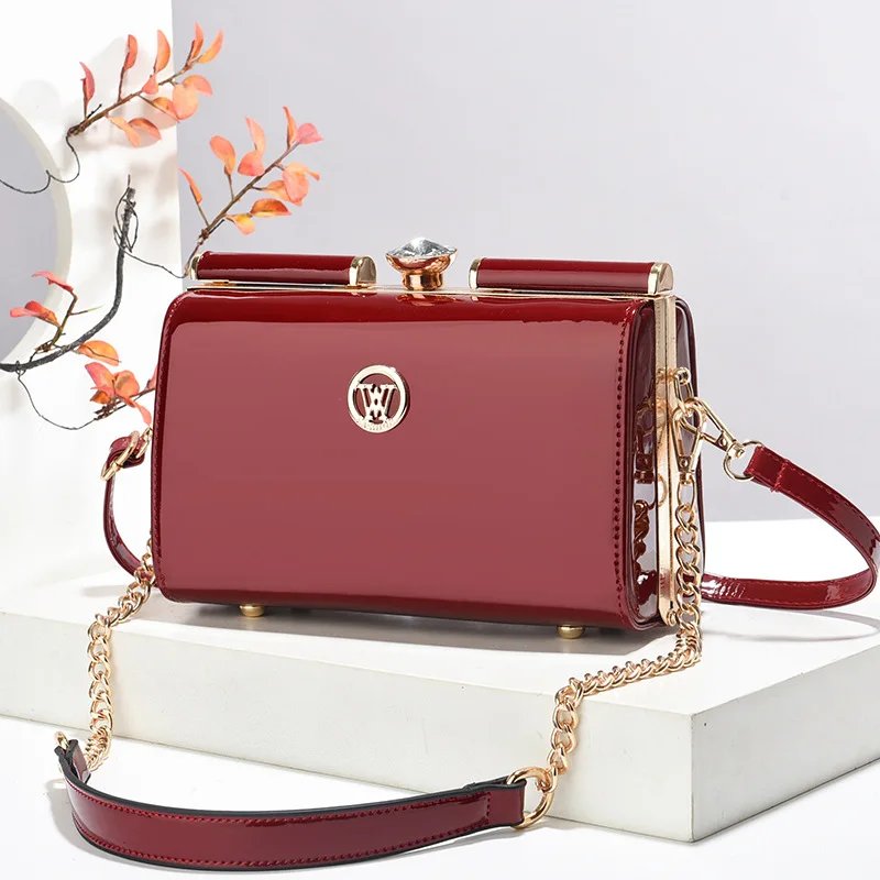 Victoria'S Vogue New Women Handbags Fashion Embossed Craftsmanship Portable Shoulder Bag Top-handle Diamond Ladies Bag Wedding Party Bags Women