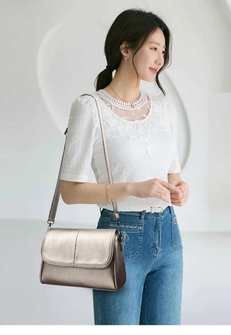 Victoria's Vogue Trendy Women's Single Shoulder Bags PU Leather Handbag Crossbody Purse Ladies Tote Bags for Work School Shopping Travel Present