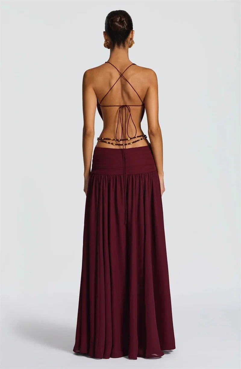 Victoria's Vogue Hollow Out Deep V Neck Sexy Maxi Dress Women Gown Metal Buckle Sleeveless Backless Thigh High Split Club Party Dresses Victoria's Vogue Hollow Out Deep V Neck Sexy Maxi Dress Women Gown Metal Buckle Sleeveless Backless Thigh High Split Club Party Dresses