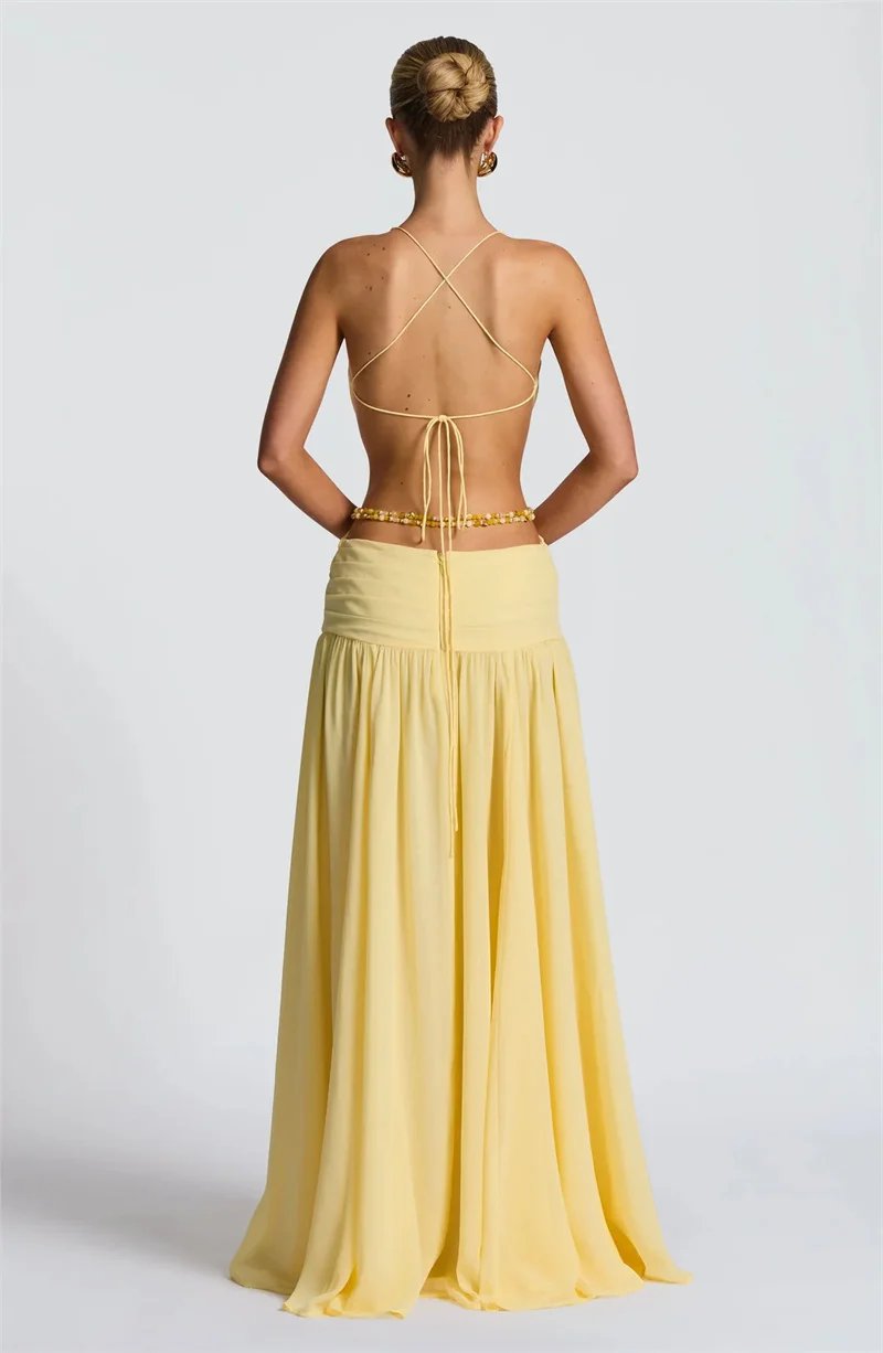 Victoria's Vogue Hollow Out Deep V Neck Sexy Maxi Dress Women Gown Metal Buckle Sleeveless Backless Thigh High Split Club Party Dresses Victoria's Vogue Hollow Out Deep V Neck Sexy Maxi Dress Women Gown Metal Buckle Sleeveless Backless Thigh High Split Club Party Dresses