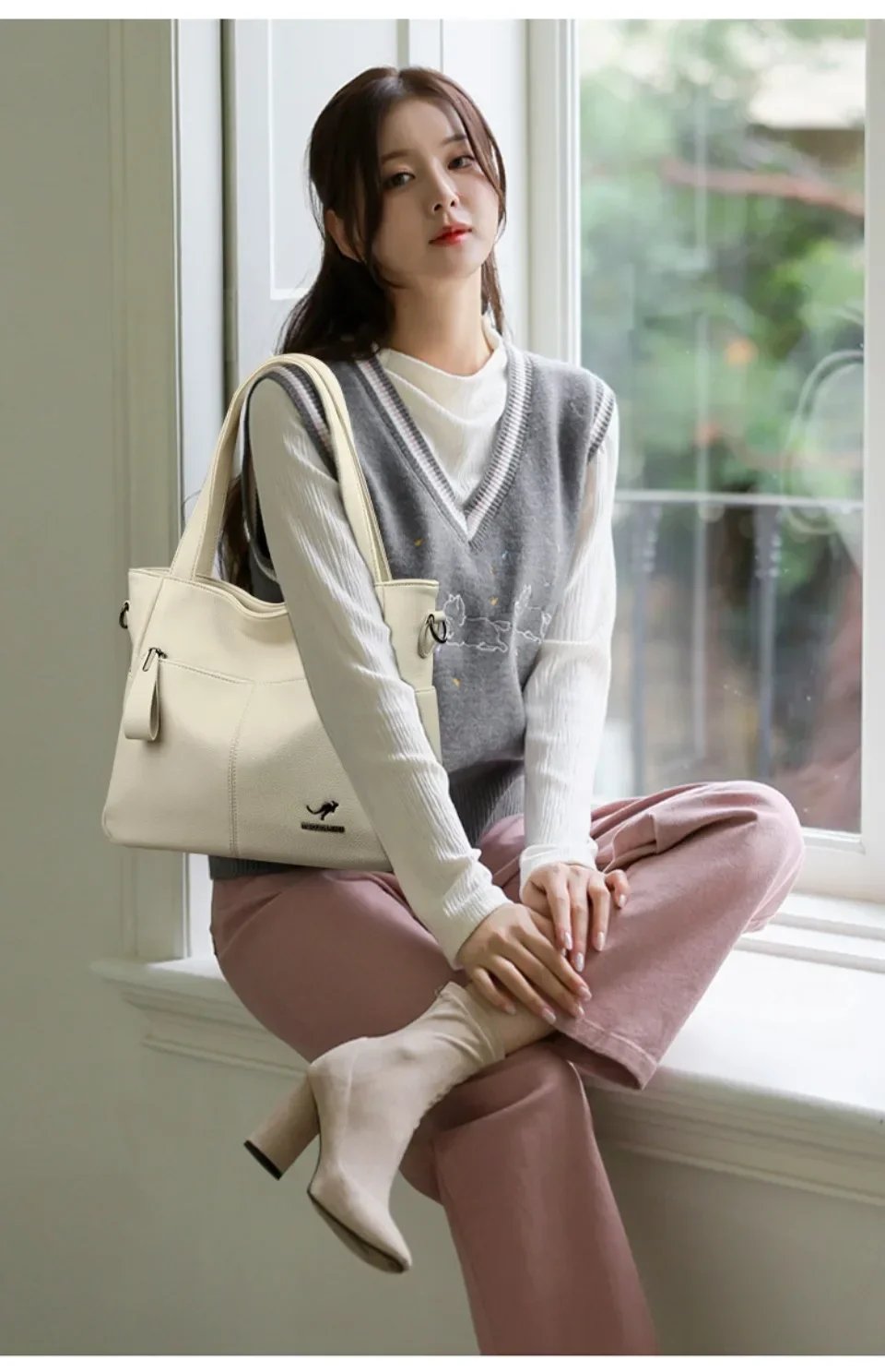 Victoria's Vogue Genuine Brand Soft Leather Ladies Handbags Luxury Designer Shoulder Bags  New Classic High Quality Crossbody Bags for Women