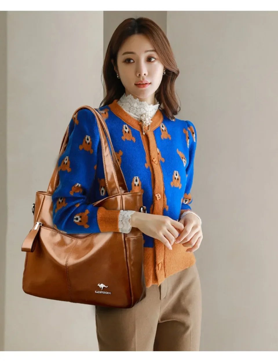 Victoria's Vogue Genuine Brand Soft Leather Ladies Handbags Luxury Designer Shoulder Bags  New Classic High Quality Crossbody Bags for Women