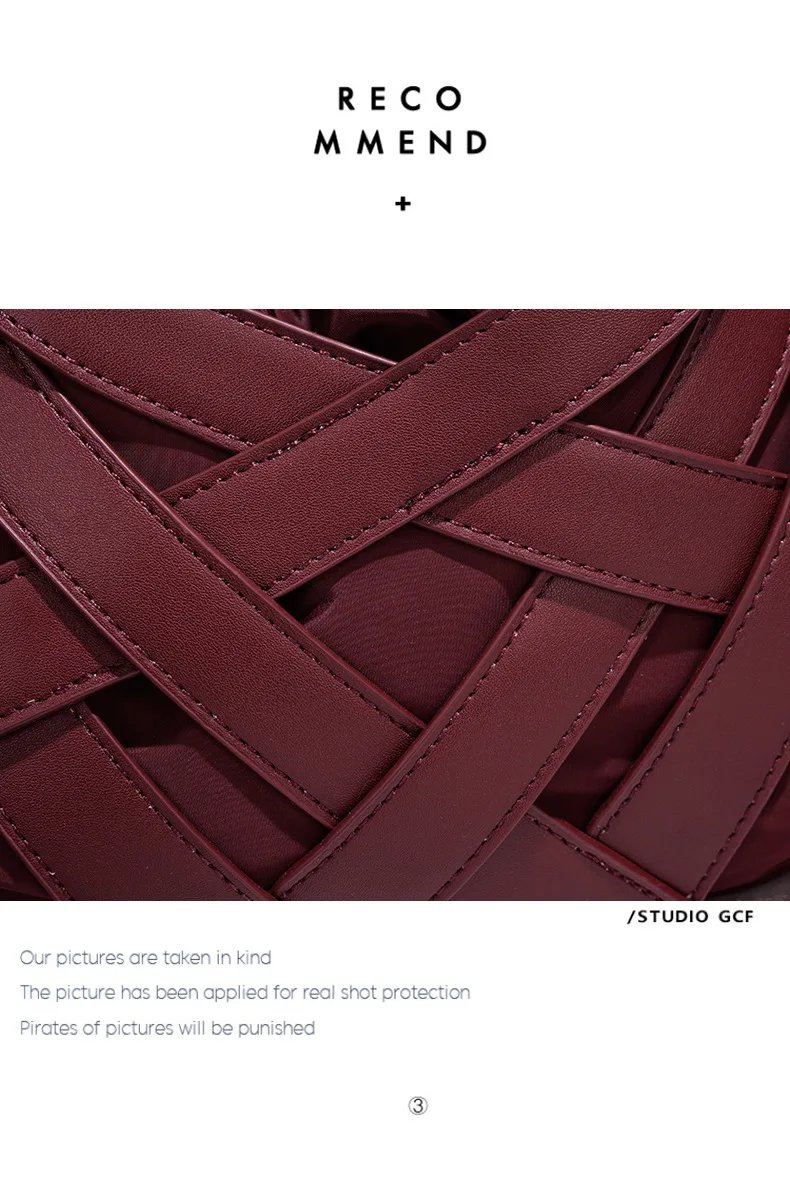 Victoria's Vogue Fashion Woven Hollow Women Handbags Luxury Designer Ladies Shoulder Messenger Bag Small Totes Tassel Lady Composite Bag Burgundy