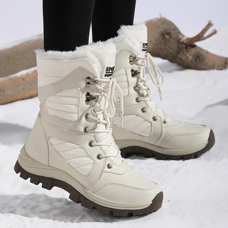 Victoria's Vogue Winter Women Snow Boot High-top Waterproof Ankle Boots Ladies Thick Plus Warm Snow Hiking Boots Outdoor Cotton Shoes Sneakers Victoria's Vogue Winter Women Snow Boot High-top Waterproof Ankle Boots Ladies Thick Plus Warm Snow Hiking Boots Outdoor Cotton Shoes Sneakers