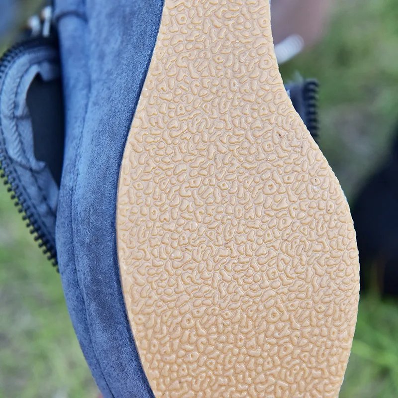 Victoria's Vogue 2025 New Women's Boots Zip Womens High Heels Suede Fashion Wedge Heels Durable Retro Women Ankle Boots Round Head Bottes Femmes Victoria's Vogue 2025 New Women's Boots Zip Womens High Heels Suede Fashion Wedge Heels Durable Retro Women Ankle Boots Round Head Bottes Femmes